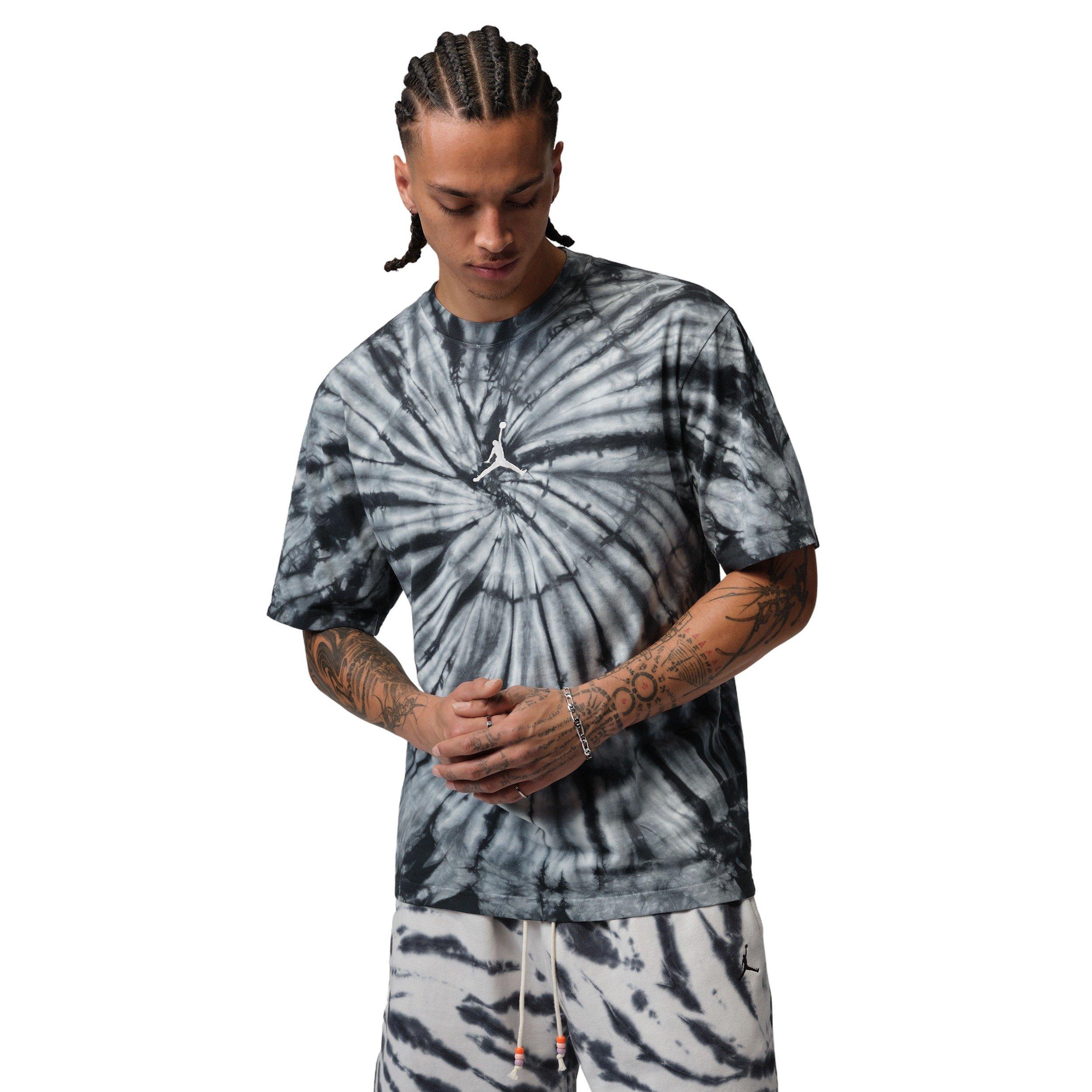 Jordan Men's Brooklyn Tie-Dye Festival T-Shirt - WHITE/BLACK